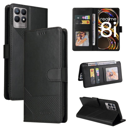 GQUTROBE Skin Feel Magnetic Leather Phone Case, For OPPO A93 5G, For OPPO A94, For OPPO F17 Pro / A93, For Realme 8i