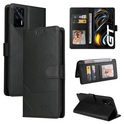 GQUTROBE Skin Feel Magnetic Leather Phone Case, For Realme C21, For Realme C21Y, For Realme GT 5G, For Realme V13 5G