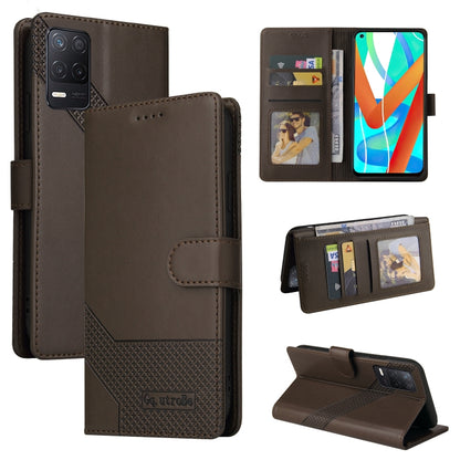 GQUTROBE Skin Feel Magnetic Leather Phone Case, For Realme C21, For Realme C21Y, For Realme GT 5G, For Realme V13 5G