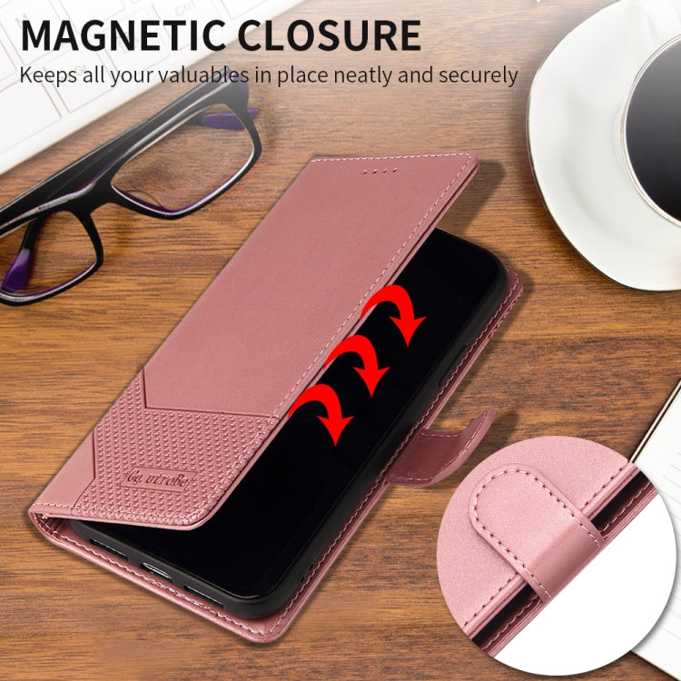 GQUTROBE Skin Feel Magnetic Leather Phone Case, For Realme X7 Pro