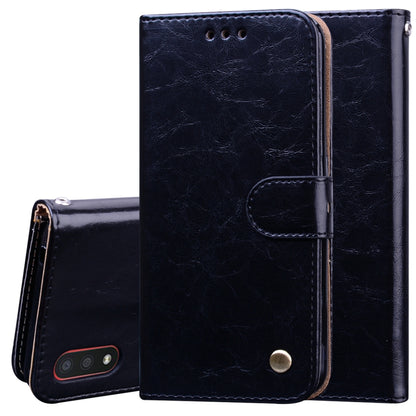 Business Style Oil Wax Texture Horizontal Flip Leather Case, with Holder & Card Slots & Wallet, For Samsung Galaxy A01, For Samsung Galaxy A51, For Samsung Galaxy A71, For Samsung Galaxy A81 / Note 10 Lite, For Samsung Galaxy A91 / S10 Lite            ...