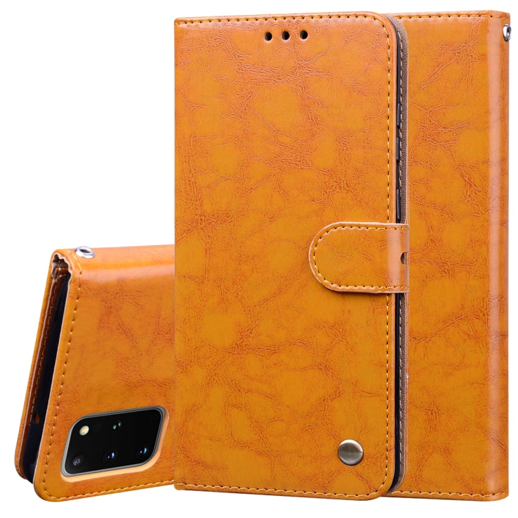Business Style Oil Wax Texture Horizontal Flip Leather Case, with Holder & Card Slots & Wallet, For Samsung Galaxy S20 Plus, For Samsung Galaxy S20 Ultra, For Xiaomi Mi A3