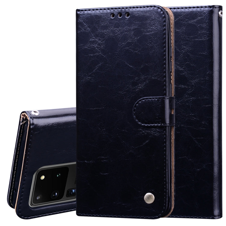 Business Style Oil Wax Texture Horizontal Flip Leather Case, with Holder & Card Slots & Wallet, For Samsung Galaxy S20 Plus, For Samsung Galaxy S20 Ultra, For Xiaomi Mi A3