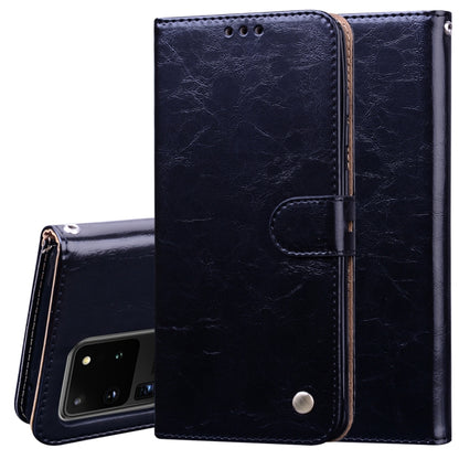 Business Style Oil Wax Texture Horizontal Flip Leather Case, with Holder & Card Slots & Wallet, For Samsung Galaxy S20 Plus, For Samsung Galaxy S20 Ultra, For Xiaomi Mi A3