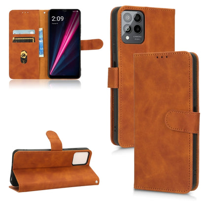 Skin Feel Magnetic Flip Leather Phone Case, For Motorola Moto G32, For T-Mobile Revvl 6 5G, For T-Mobile Revvl 6 Pro 5G, For vivo Y02s