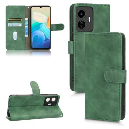 Skin Feel Magnetic Flip Leather Phone Case, For vivo Y77 Global, For OnePlus 10T 5G