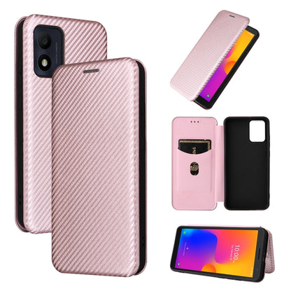 Carbon Fiber Texture Flip Leather Phone Case, For Alcatel 1B 2022, For Asus Zenfone 9, For Motorola Moto G32, For Samsung Galaxy Z Fold4