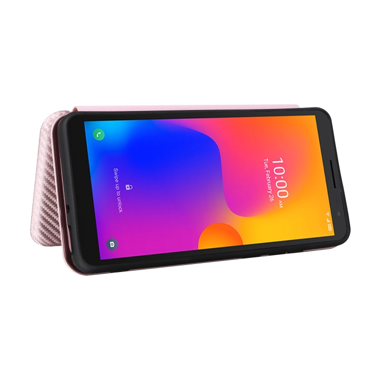 Carbon Fiber Texture Flip Leather Phone Case, For Alcatel 1B 2022, For Asus Zenfone 9, For Motorola Moto G32, For Samsung Galaxy Z Fold4