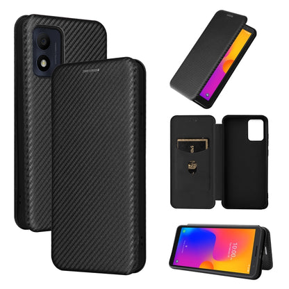 Carbon Fiber Texture Flip Leather Phone Case, For Alcatel 1B 2022, For Asus Zenfone 9, For Motorola Moto G32, For Samsung Galaxy Z Fold4