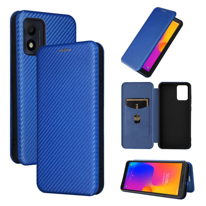 Carbon Fiber Texture Flip Leather Phone Case, For Alcatel 1B 2022, For Asus Zenfone 9, For Motorola Moto G32, For Samsung Galaxy Z Fold4