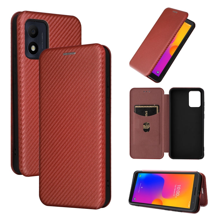 Carbon Fiber Texture Flip Leather Phone Case, For Alcatel 1B 2022, For Asus Zenfone 9, For Motorola Moto G32, For Samsung Galaxy Z Fold4