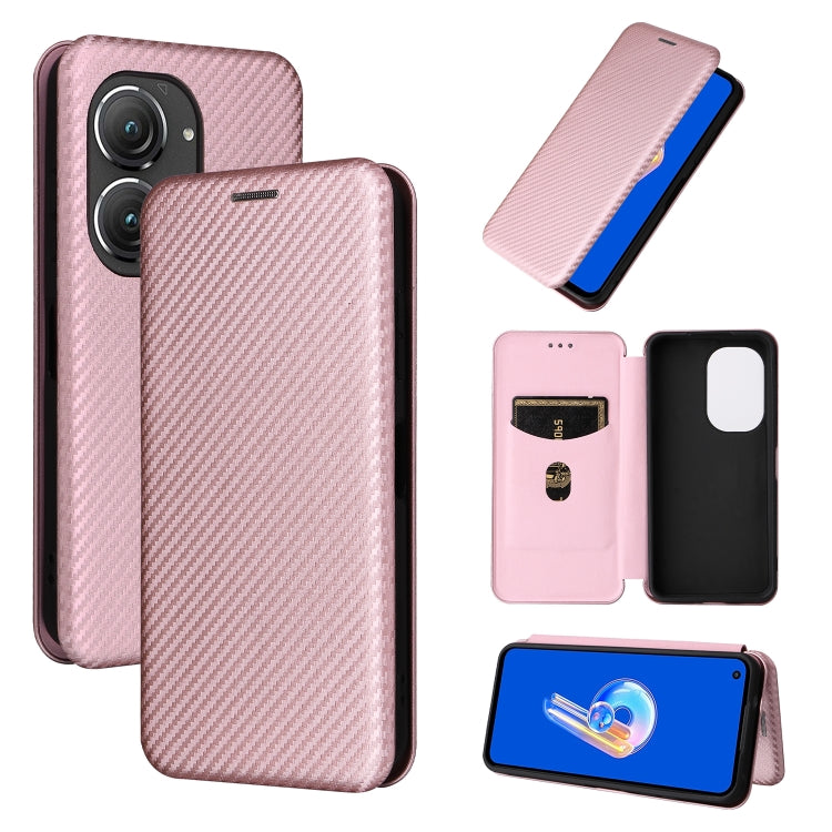 Carbon Fiber Texture Flip Leather Phone Case, For Alcatel 1B 2022, For Asus Zenfone 9, For Motorola Moto G32, For Samsung Galaxy Z Fold4