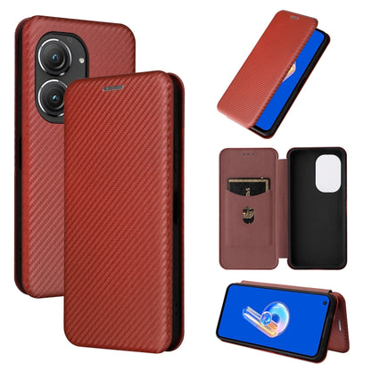Carbon Fiber Texture Flip Leather Phone Case, For Alcatel 1B 2022, For Asus Zenfone 9, For Motorola Moto G32, For Samsung Galaxy Z Fold4
