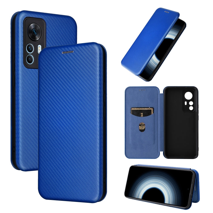 Carbon Fiber Texture Flip Leather Phone Case, For Xiaomi Redmi K50 Ultra, For OnePlus 10T 5G
