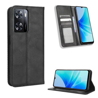 Magnetic Buckle Retro Texture Leather Phone Case, For Nothing Phone 1, For OPPO A57 5G / 4G, For OPPO A97 5G, For Realme GT2 Explorer Master, For TCL 30 XL, For vivo Y02s