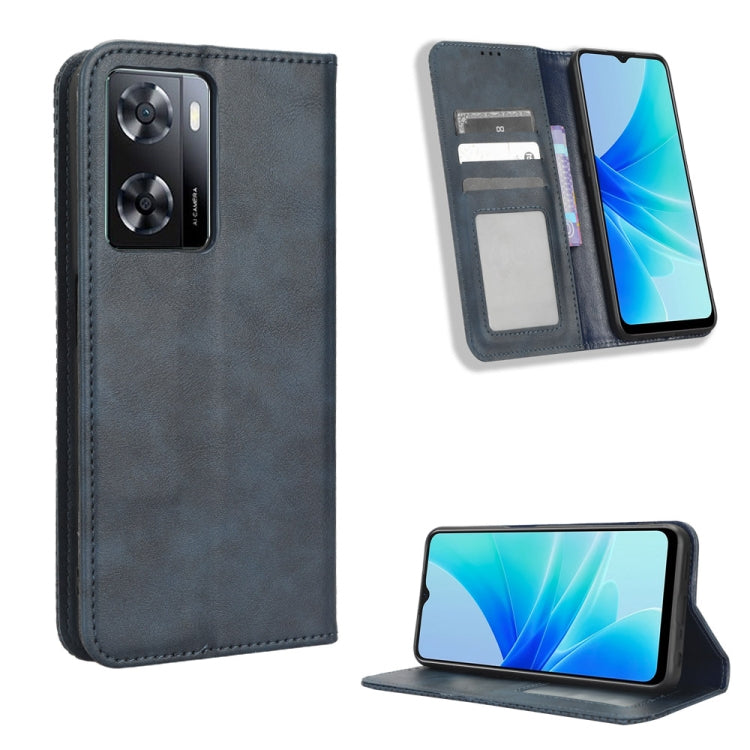 Magnetic Buckle Retro Texture Leather Phone Case, For Nothing Phone 1, For OPPO A57 5G / 4G, For OPPO A97 5G, For Realme GT2 Explorer Master, For TCL 30 XL, For vivo Y02s