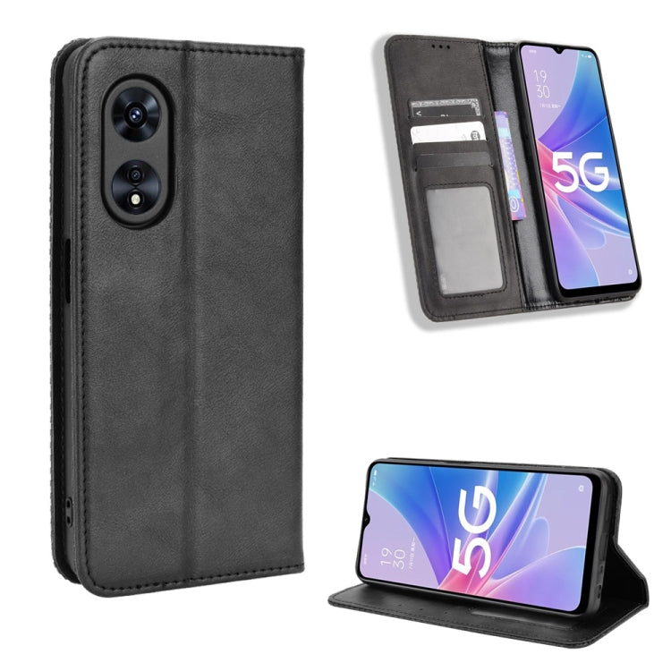 Magnetic Buckle Retro Texture Leather Phone Case, For Nothing Phone 1, For OPPO A57 5G / 4G, For OPPO A97 5G, For Realme GT2 Explorer Master, For TCL 30 XL, For vivo Y02s