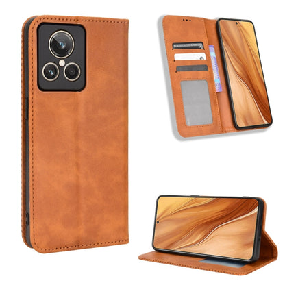 Magnetic Buckle Retro Texture Leather Phone Case, For Nothing Phone 1, For OPPO A57 5G / 4G, For OPPO A97 5G, For Realme GT2 Explorer Master, For TCL 30 XL, For vivo Y02s