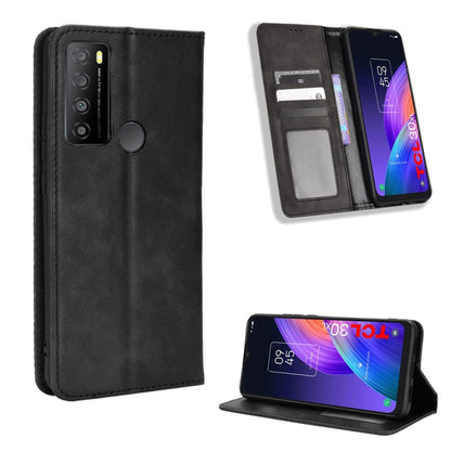 Magnetic Buckle Retro Texture Leather Phone Case, For Nothing Phone 1, For OPPO A57 5G / 4G, For OPPO A97 5G, For Realme GT2 Explorer Master, For TCL 30 XL, For vivo Y02s