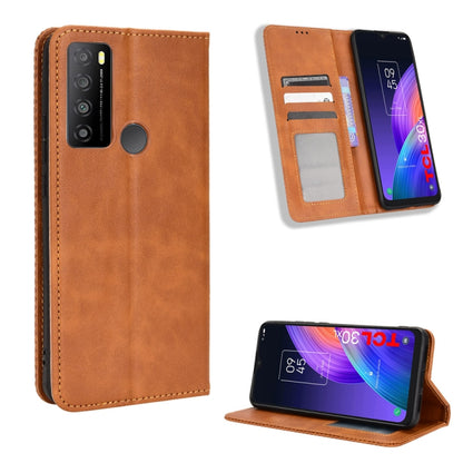 Magnetic Buckle Retro Texture Leather Phone Case, For Nothing Phone 1, For OPPO A57 5G / 4G, For OPPO A97 5G, For Realme GT2 Explorer Master, For TCL 30 XL, For vivo Y02s