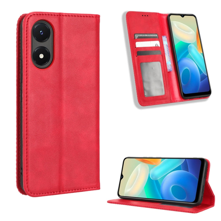 Magnetic Buckle Retro Texture Leather Phone Case, For Nothing Phone 1, For OPPO A57 5G / 4G, For OPPO A97 5G, For Realme GT2 Explorer Master, For TCL 30 XL, For vivo Y02s