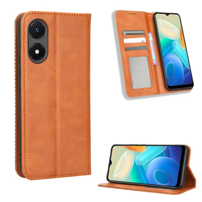 Magnetic Buckle Retro Texture Leather Phone Case, For Nothing Phone 1, For OPPO A57 5G / 4G, For OPPO A97 5G, For Realme GT2 Explorer Master, For TCL 30 XL, For vivo Y02s