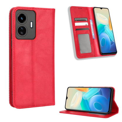 Magnetic Buckle Retro Texture Leather Phone Case, For vivo Y77 5G, For Infinix Note 12 G96, For Infinix Note 12 VIP, For Infinix Note 12i, For Tecno Camon 19 Pro, For Tecno Camon 19