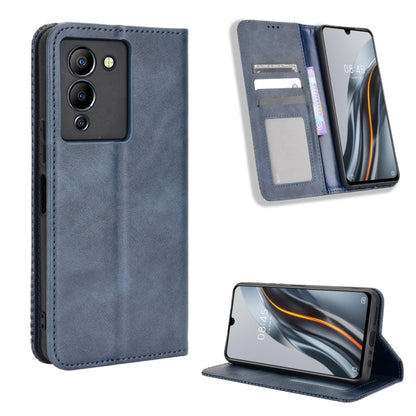 Magnetic Buckle Retro Texture Leather Phone Case, For vivo Y77 5G, For Infinix Note 12 G96, For Infinix Note 12 VIP, For Infinix Note 12i, For Tecno Camon 19 Pro, For Tecno Camon 19