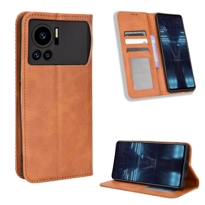 Magnetic Buckle Retro Texture Leather Phone Case, For vivo Y77 5G, For Infinix Note 12 G96, For Infinix Note 12 VIP, For Infinix Note 12i, For Tecno Camon 19 Pro, For Tecno Camon 19