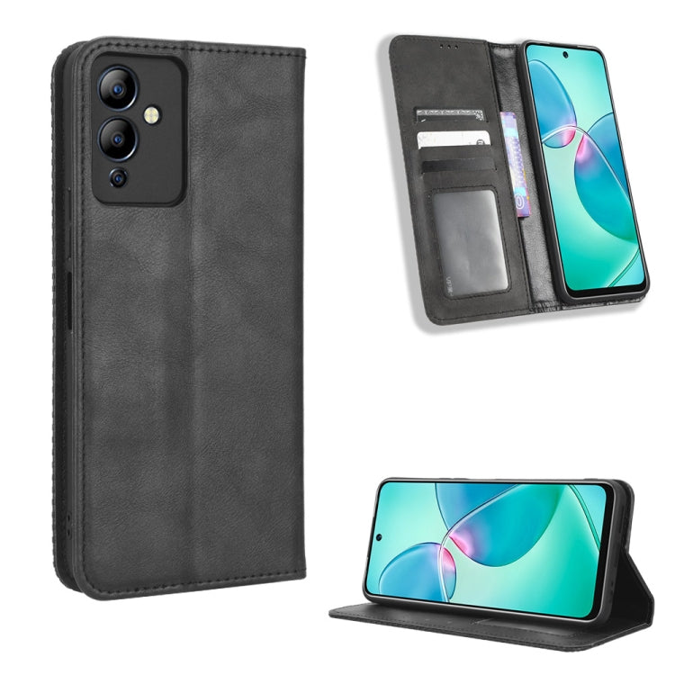 Magnetic Buckle Retro Texture Leather Phone Case, For vivo Y77 5G, For Infinix Note 12 G96, For Infinix Note 12 VIP, For Infinix Note 12i, For Tecno Camon 19 Pro, For Tecno Camon 19