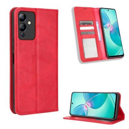 Magnetic Buckle Retro Texture Leather Phone Case, For vivo Y77 5G, For Infinix Note 12 G96, For Infinix Note 12 VIP, For Infinix Note 12i, For Tecno Camon 19 Pro, For Tecno Camon 19