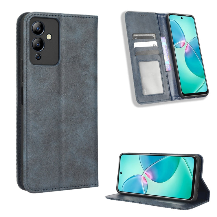 Magnetic Buckle Retro Texture Leather Phone Case, For vivo Y77 5G, For Infinix Note 12 G96, For Infinix Note 12 VIP, For Infinix Note 12i, For Tecno Camon 19 Pro, For Tecno Camon 19