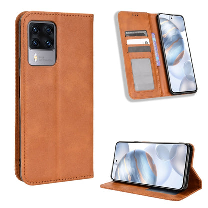 Magnetic Buckle Retro Texture Leather Phone Case, For Tecno Pova3, For Tecno Spark 9 Pro, For ASUS ROG Phone 6 / 6 Pro, For ASUS Zenfone 9, For Huawei nova Y90, For Cubot X50