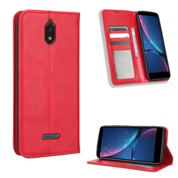Magnetic Buckle Retro Texture Leather Phone Case, For Honor X40i, For Samsung Galaxy Z Fold4 5G, For HotPepper Serrano3, For OnePlus 10T 5G / Ace Pro 5G, For ZTE Avid 589 Z5158, For ZTE Nubia Red Magic 7S Pro