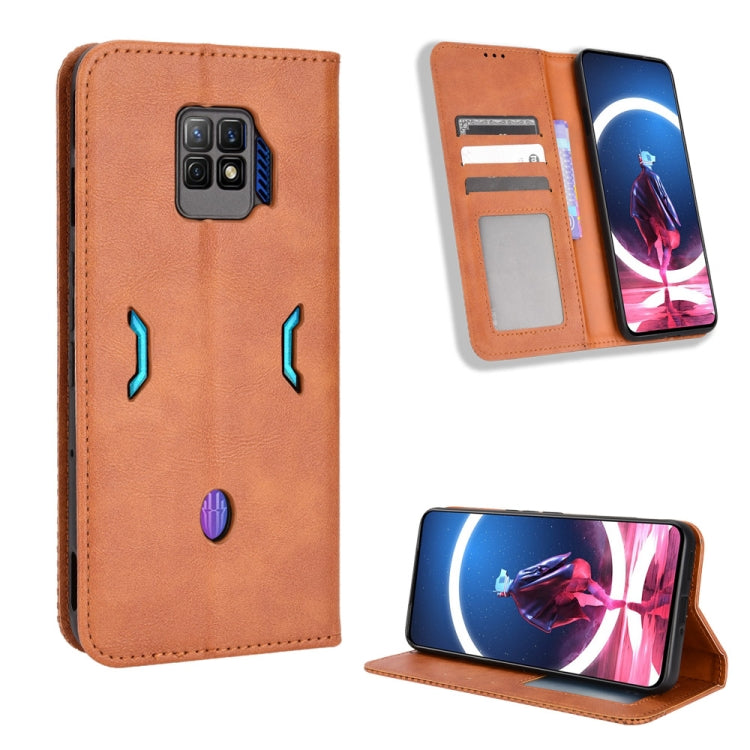 Magnetic Buckle Retro Texture Leather Phone Case, For Honor X40i, For Samsung Galaxy Z Fold4 5G, For HotPepper Serrano3, For OnePlus 10T 5G / Ace Pro 5G, For ZTE Avid 589 Z5158, For ZTE Nubia Red Magic 7S Pro
