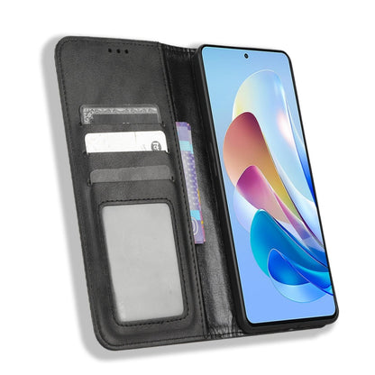 Magnetic Buckle Retro Texture Leather Phone Case, For ZTE Nubia Z40S Pro, For ZTE Axon 40 Pro