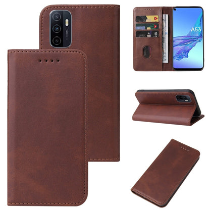 Magnetic Closure Leather Phone Case, For OPPO A52, For OPPO A53, For OPPO A53s 5G, For OPPO A54, For OPPO A54 5G, For OPPO A54s, For OPPO A72 5G