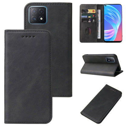 Magnetic Closure Leather Phone Case, For OPPO A52, For OPPO A53, For OPPO A53s 5G, For OPPO A54, For OPPO A54 5G, For OPPO A54s, For OPPO A72 5G