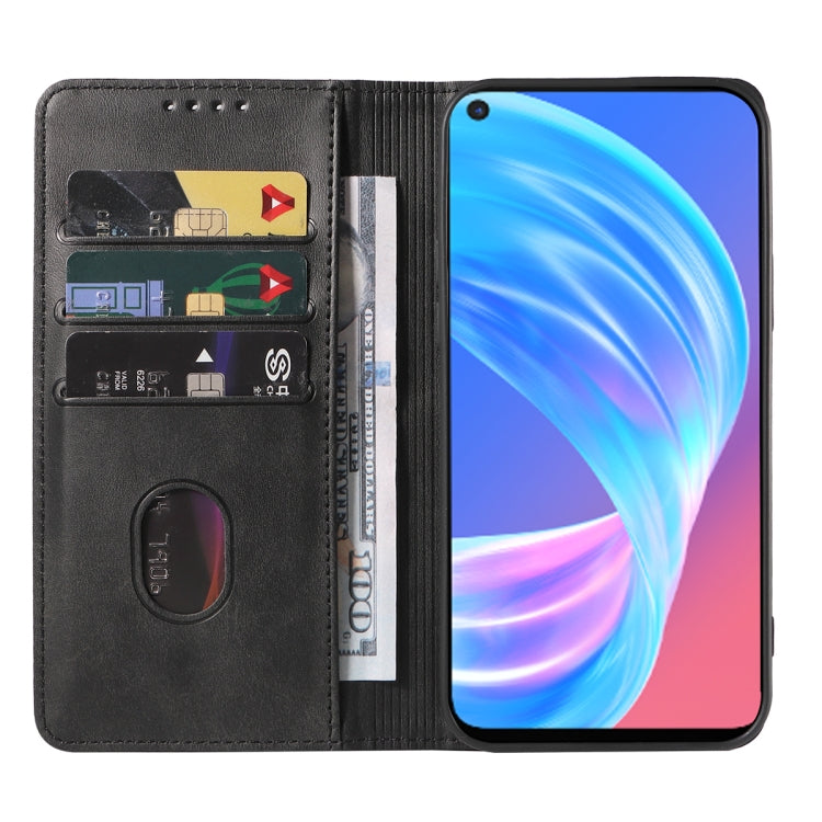 Magnetic Closure Leather Phone Case, For OPPO A73, For OPPO A73 5G, For OPPO A74 5G, For OPPO A91, For Realme 9 Pro, For Realme 9 Pro+, For OPPO Reno Z