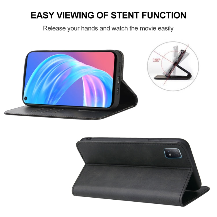 Magnetic Closure Leather Phone Case, For OPPO A73, For OPPO A73 5G, For OPPO A74 5G, For OPPO A91, For Realme 9 Pro, For Realme 9 Pro+, For OPPO Reno Z