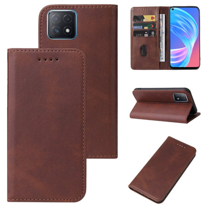 Magnetic Closure Leather Phone Case, For OPPO A73, For OPPO A73 5G, For OPPO A74 5G, For OPPO A91, For Realme 9 Pro, For Realme 9 Pro+, For OPPO Reno Z