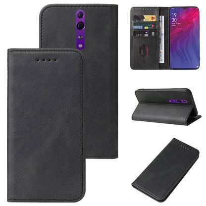 Magnetic Closure Leather Phone Case, For OPPO A73, For OPPO A73 5G, For OPPO A74 5G, For OPPO A91, For Realme 9 Pro, For Realme 9 Pro+, For OPPO Reno Z