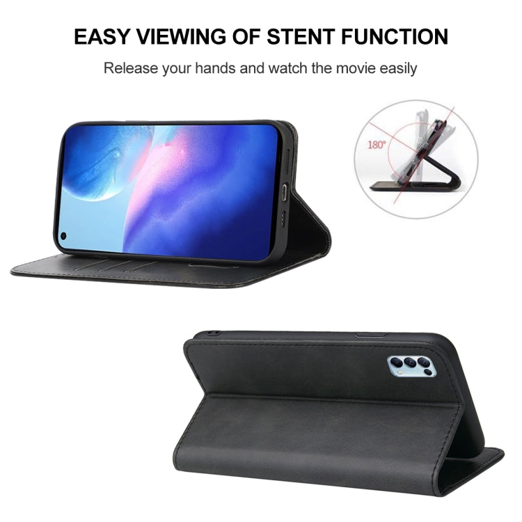 Magnetic Closure Leather Phone Case, For OPPO Reno5 4G, For OPPO Reno5 5G, For OPPO A31