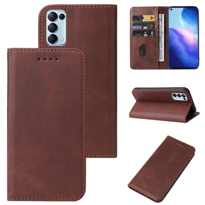 Magnetic Closure Leather Phone Case, For OPPO Reno5 4G, For OPPO Reno5 5G, For OPPO A31