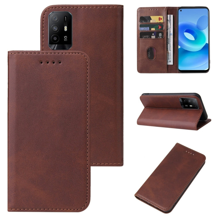 Magnetic Closure Leather Phone Case, For Realme Q3 5G, For OPPO A55s 5G / CPH2309, For OPPO A95 5G, For OPPO F17, For OPPO Find X2, For OPPO K7x, For OPPO Reno3 A JP Version, For OPPO Reno4