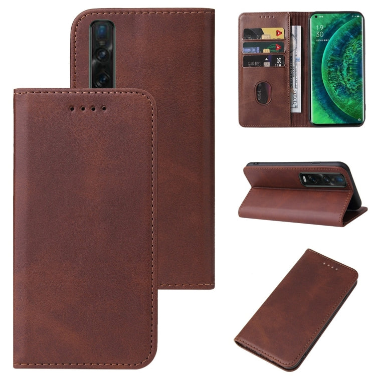 Magnetic Closure Leather Phone Case, For OPPO Reno5 Lite, For OPPO Reno5 Pro+, For OPPO Reno5 Z, For OPPO Find X2 Pro