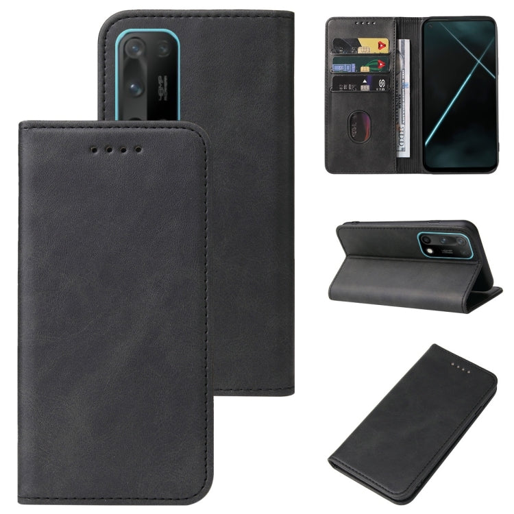 Magnetic Closure Leather Phone Case, For Realme Q3 5G, For OPPO A55s 5G / CPH2309, For OPPO A95 5G, For OPPO F17, For OPPO Find X2, For OPPO K7x, For OPPO Reno3 A JP Version, For OPPO Reno4