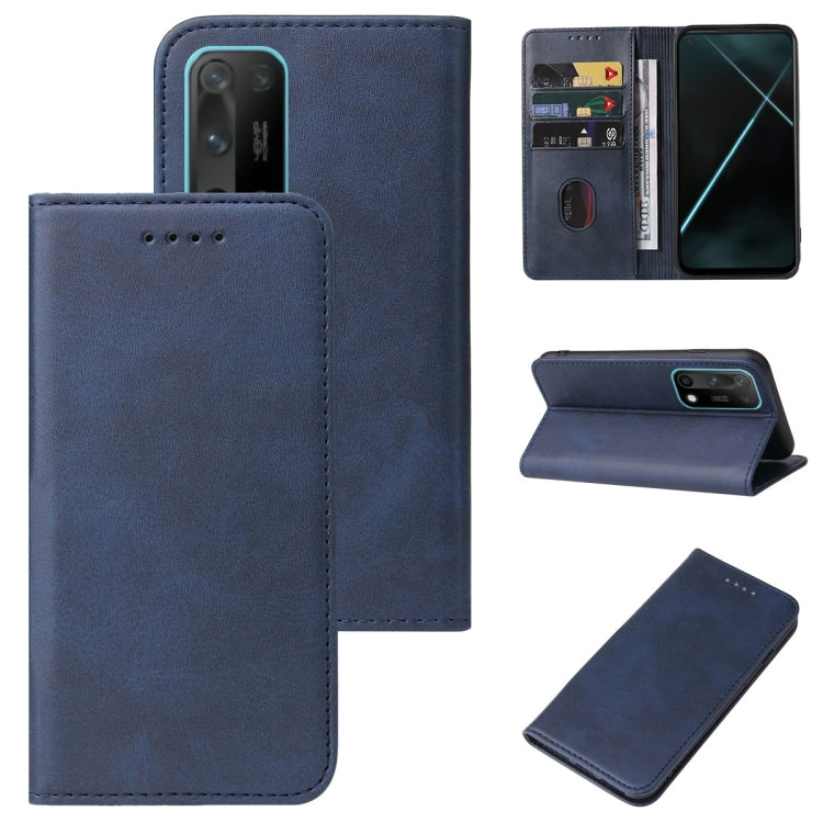 Magnetic Closure Leather Phone Case, For Realme Q3 5G, For OPPO A55s 5G / CPH2309, For OPPO A95 5G, For OPPO F17, For OPPO Find X2, For OPPO K7x, For OPPO Reno3 A JP Version, For OPPO Reno4