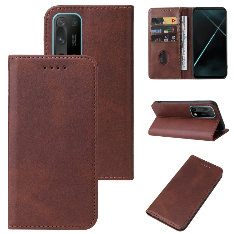Magnetic Closure Leather Phone Case, For Realme Q3 5G, For OPPO A55s 5G / CPH2309, For OPPO A95 5G, For OPPO F17, For OPPO Find X2, For OPPO K7x, For OPPO Reno3 A JP Version, For OPPO Reno4