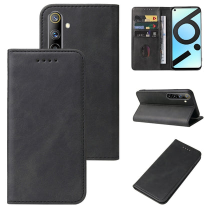 Magnetic Closure Leather Phone Case, For Realme 6i India, For Realme C11 2021, For Realme GT2 Pro, For Realme Q2, For Realme Q3i 5G, For Realme Q3t, For Realme X3 SuperZoom, For Realme X7 / Q2 Pro